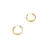 Boucles d'oreilles créoles torsadées en or