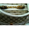 Sac Gucci en tissu et cuir blanc 