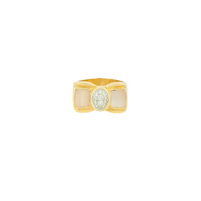 Bague Papillon Nacre et...