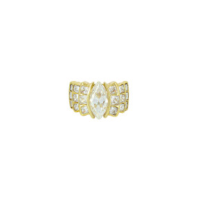 Bague en Or et Oxydes de...