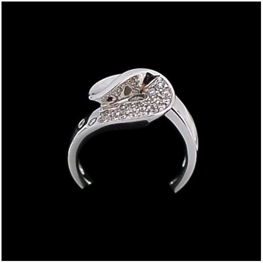 Bague moderne en or et diamants