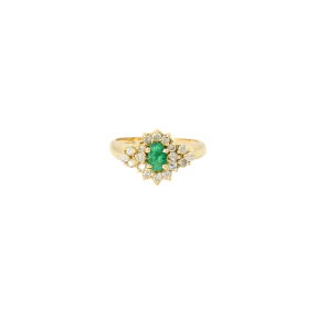 Bague Marguerite Emeraude...