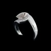 Bague moderne en or et diamants