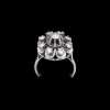 Bague ancienne marguerite en or et diamants