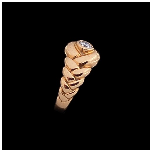 Bague moderne en or et diamants