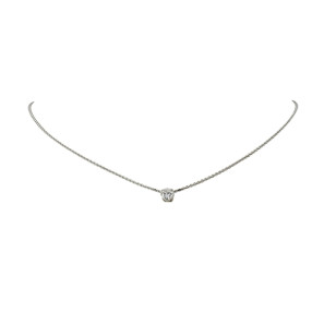 Collier solitaire en or 18...