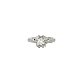 Bague Solitaire Vintage en...