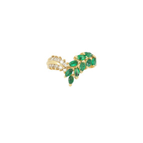 Bague Feuillage  Vintage en...