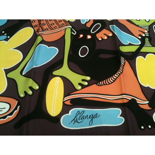 Carré Hermès Lilanga en soie