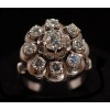 Bague marguerite diamants