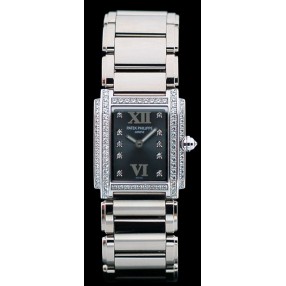 Montre femme Patek Philippe Twenty 4 en or et diamants