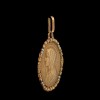 Médaille ancienne Vierge en or et perles