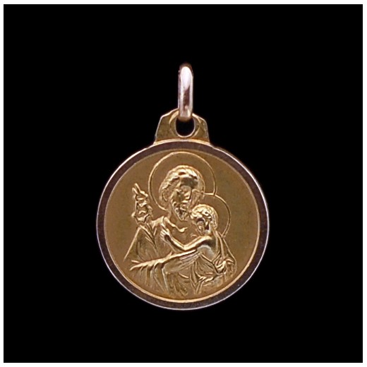 Médaille ancienne Saint Christophe en or