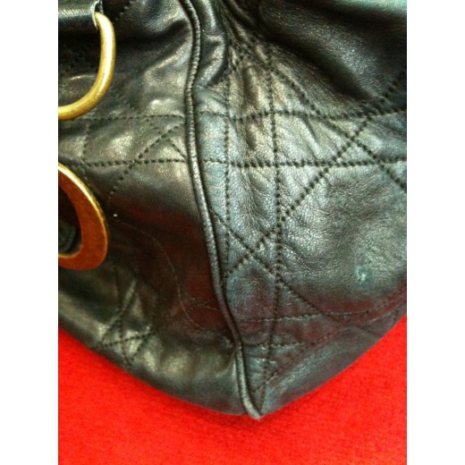 Sac Dior Cannage GM en cuir noir