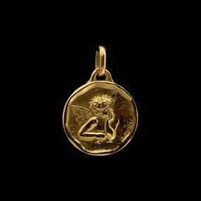 Médaille Augis ancienne ange en or