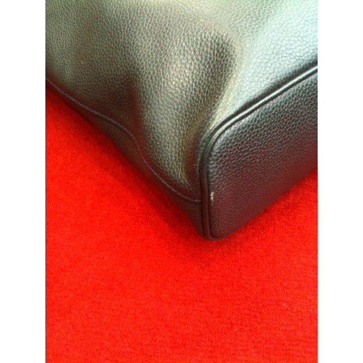 Sac Longchamp en cuir bleu marine