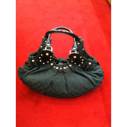 Sac Gucci Pelham MM en tissu et cuir noir