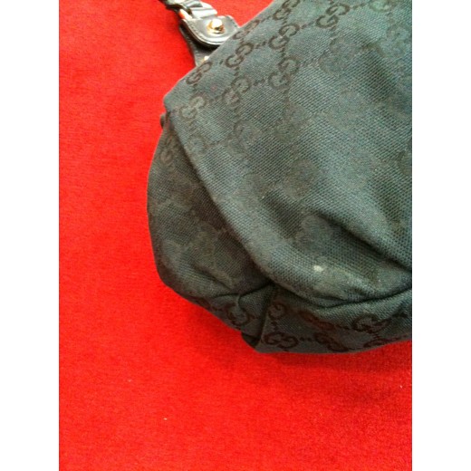 Sac Gucci Pelham MM en tissu et cuir noir
