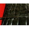 Sac Dior en cuir noir façon croco