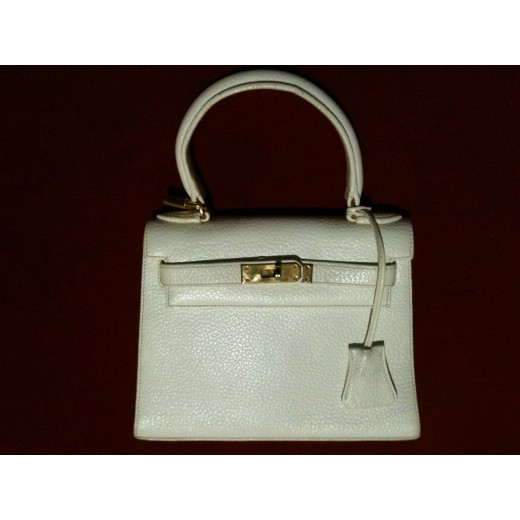 Sac Gurtner en cuir blanc