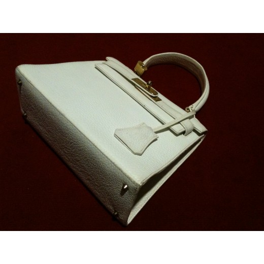 Sac Gurtner en cuir blanc