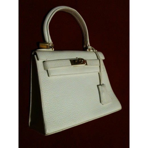 Sac Gurtner en cuir blanc