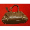 Sac Prada Bowling en cuir marron