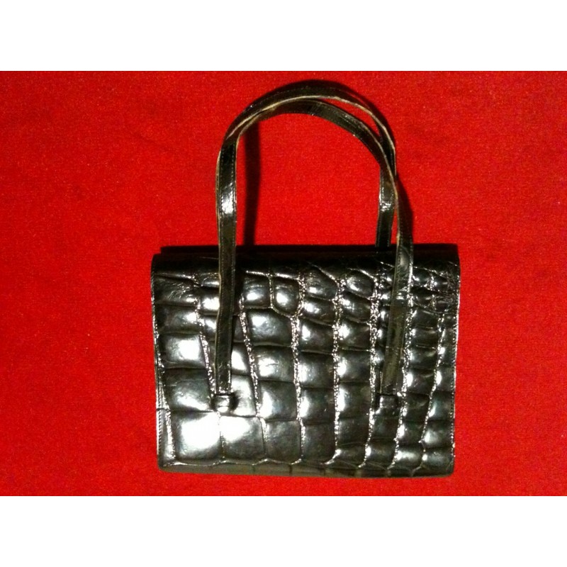 Sac dior style croco noir