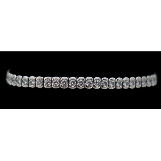 Bracelet ligne Boucheron en or et diamants