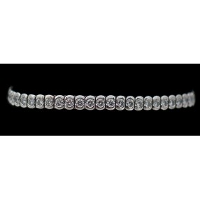 Bracelet ligne Boucheron en or et diamants