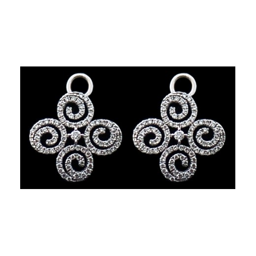 Boucles d'oreilles Poiray Tourbillon en or et diamants