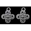 Boucles d'oreilles Poiray Tourbillon en or et diamants