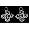 Boucles d'oreilles Poiray Tourbillon en or et diamants