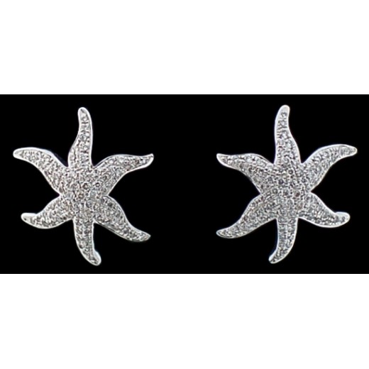 Boucles d'oreilles Mauboussin Etoiles Marines en or et diamants