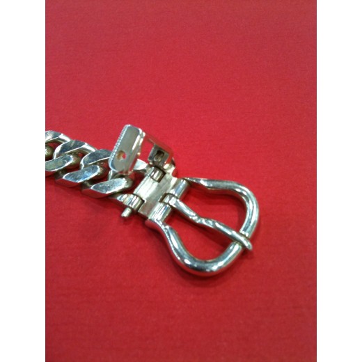 Bracelet Hermès Sellier en argent