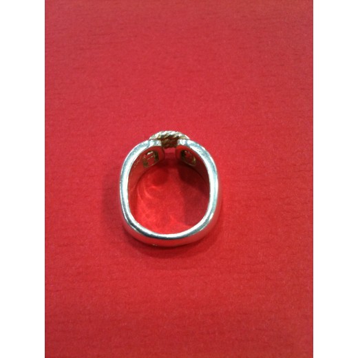 Bague Hermès Corde en argent 