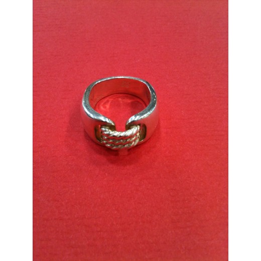 Bague Hermès Corde en argent 