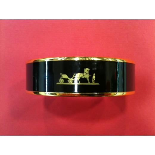 Bracelet Vintage En émail De Limoges Avec Cristaux Rouges - Bijou Artisanal Ancien En Argenté