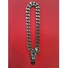 Collier Dior Chaîne et cadenas en métal argenté
