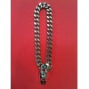 Collier Dior Chaîne et cadenas en métal argenté