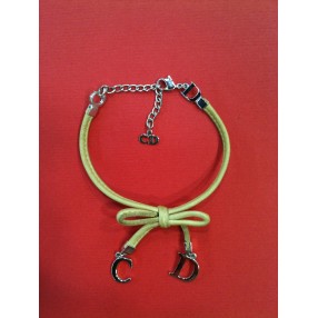 Bracelet Christian Dior en cuir camel