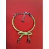Bracelet Christian Dior en cuir camel