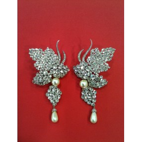 Boucles d'oreille Christian Dior strass