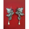 Boucles d'oreille Christian Dior strass