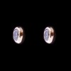 Boucles d'oreilles clous en or et diamants