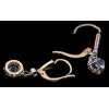 Boucles d'oreilles dormeuses deux ors