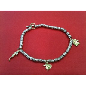 Bracelet Dodo Pomellato en argent et or