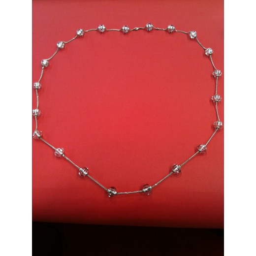 Sautoir Baccarat cristal et argent
