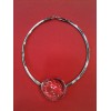 Collier ras de cou Baccarat cristal et argent