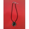 Pendentif Baccarat Eclipse sur cordon noir